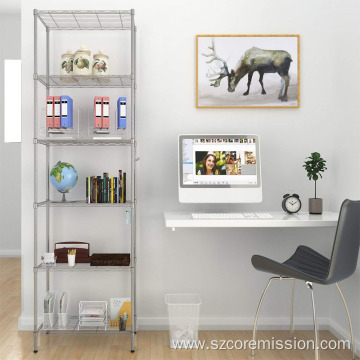 Display Storage Simple Installing Wire Metal Shelf Rack